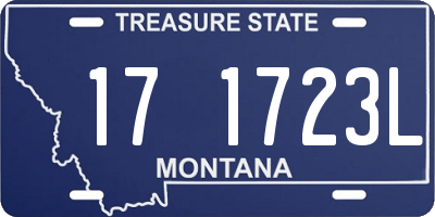 MT license plate 171723L