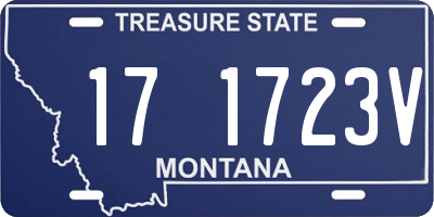 MT license plate 171723V