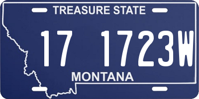 MT license plate 171723W