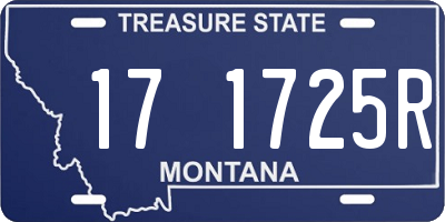 MT license plate 171725R