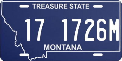 MT license plate 171726M