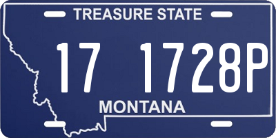 MT license plate 171728P