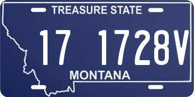 MT license plate 171728V