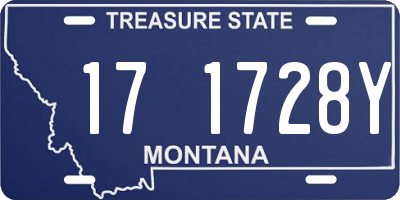 MT license plate 171728Y