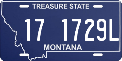 MT license plate 171729L