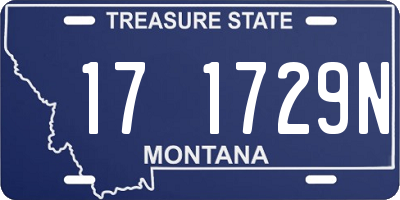 MT license plate 171729N