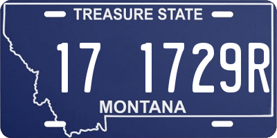 MT license plate 171729R