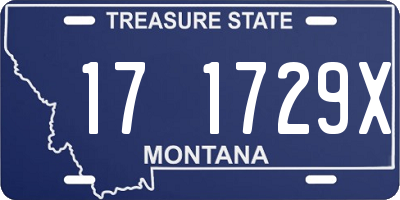 MT license plate 171729X