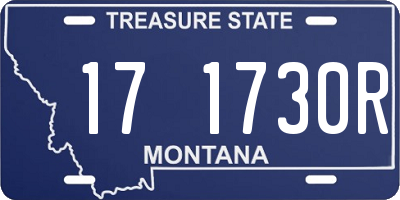 MT license plate 171730R