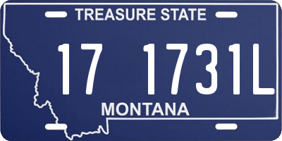 MT license plate 171731L