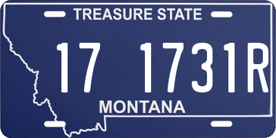 MT license plate 171731R