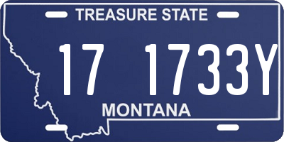 MT license plate 171733Y