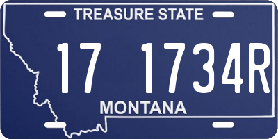 MT license plate 171734R
