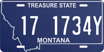 MT license plate 171734Y