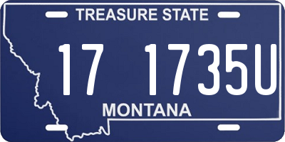 MT license plate 171735U