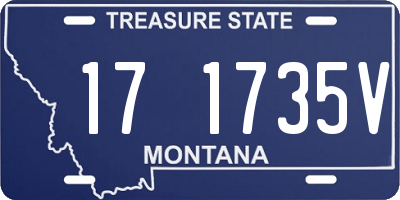 MT license plate 171735V