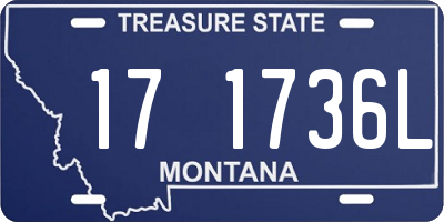 MT license plate 171736L