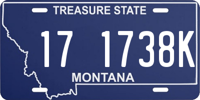 MT license plate 171738K