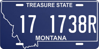 MT license plate 171738R
