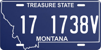 MT license plate 171738V