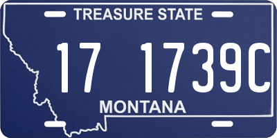 MT license plate 171739C
