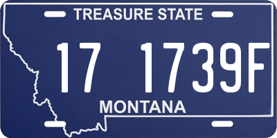 MT license plate 171739F