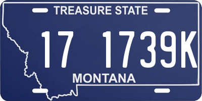 MT license plate 171739K