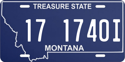MT license plate 171740I
