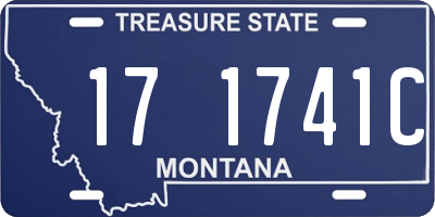 MT license plate 171741C
