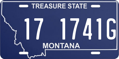 MT license plate 171741G
