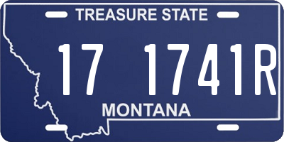 MT license plate 171741R