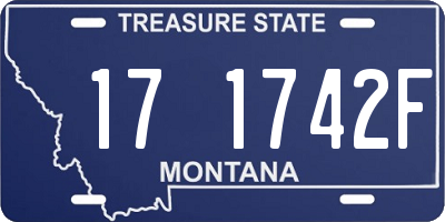 MT license plate 171742F