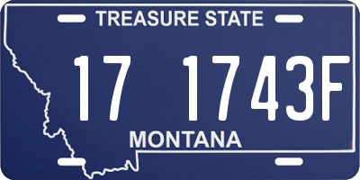MT license plate 171743F