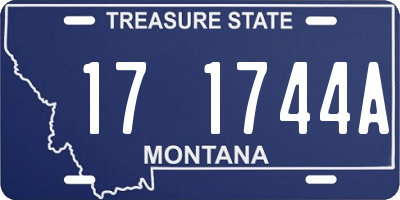 MT license plate 171744A