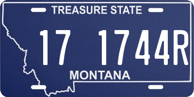 MT license plate 171744R
