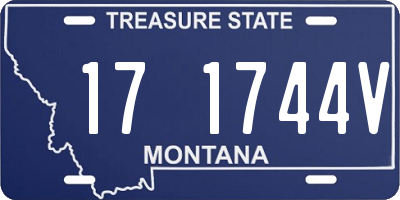 MT license plate 171744V