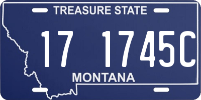 MT license plate 171745C