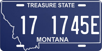 MT license plate 171745E