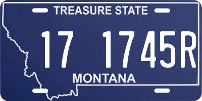 MT license plate 171745R