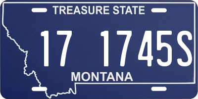 MT license plate 171745S