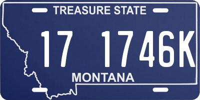 MT license plate 171746K