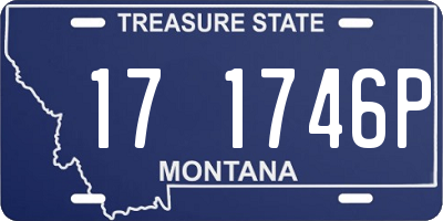 MT license plate 171746P