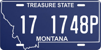 MT license plate 171748P