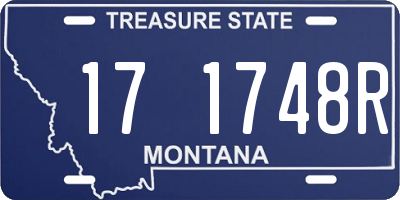 MT license plate 171748R