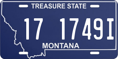 MT license plate 171749I