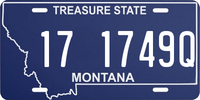MT license plate 171749Q