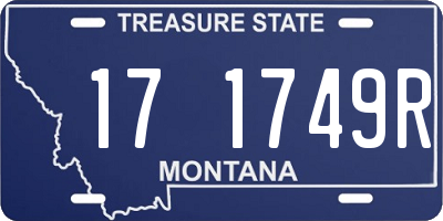 MT license plate 171749R