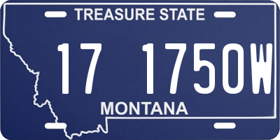 MT license plate 171750W