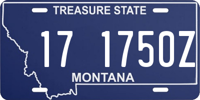 MT license plate 171750Z
