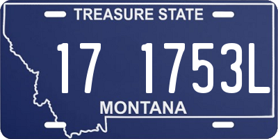 MT license plate 171753L